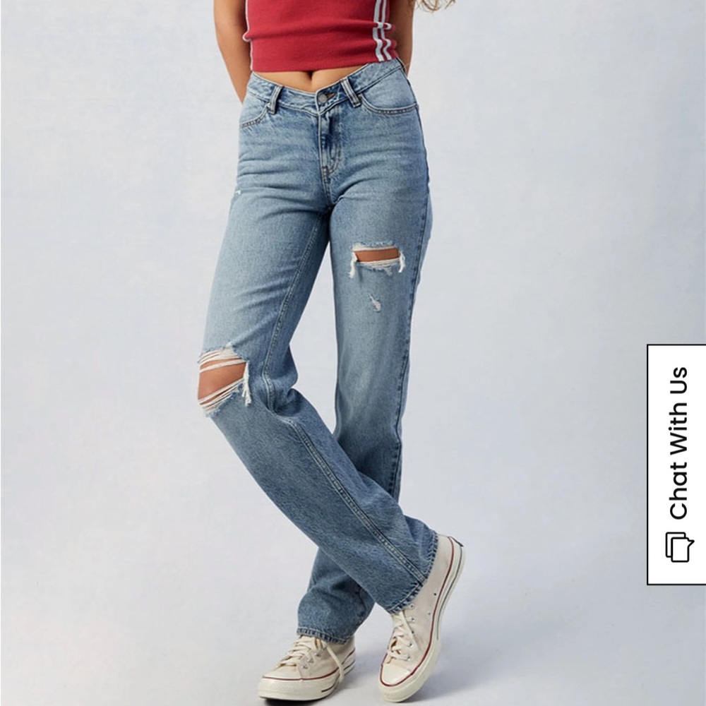 Mid low rise jeans